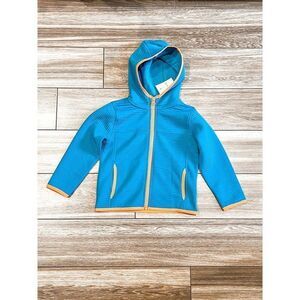 NWT! Crewcuts Ribbed Lightweight Zip Up Hoodie, Size 2-3Y